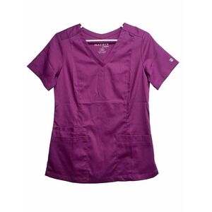 Matrix sz XS Scrubs Magenta solid w/pockets